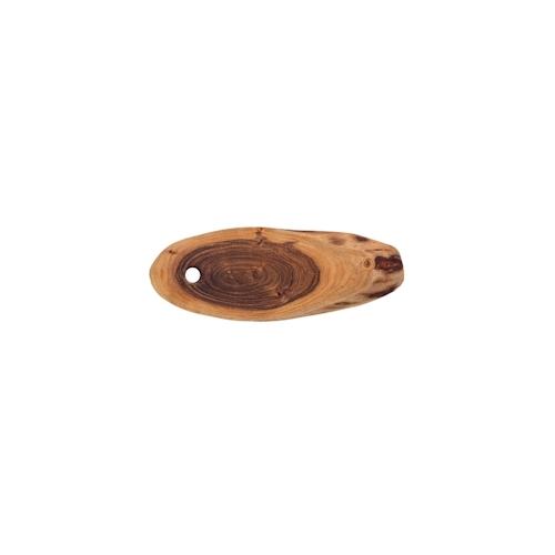Amagohome Servierbrett Baumscheibe Schneidebrett Holz Serviertablett Deko Akazie massiv : 34 x 16 cm 8 Stück Masterbox
