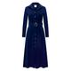 Women's Blue Navy Long Sleeve Shirt Dress - Kate | Medium | Why Mary