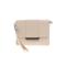 Red Envelope Leather Wristlet: Ivory Solid Bags