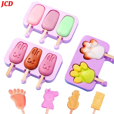 8/4/3 Hole Silicone Mold Silicone Ice Cream Mold Popsicle Molds DIY Ice Cream Mould Ice Pop Maker