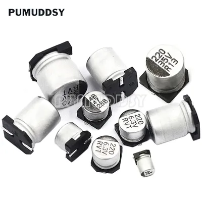10 Stück SMD-Elektrolytkondensator Aluminium 6,3 V 10 V 16 V 25 V 35 V 50 V 1 UF 2,2 UF 4,7 UF 10 UF Image