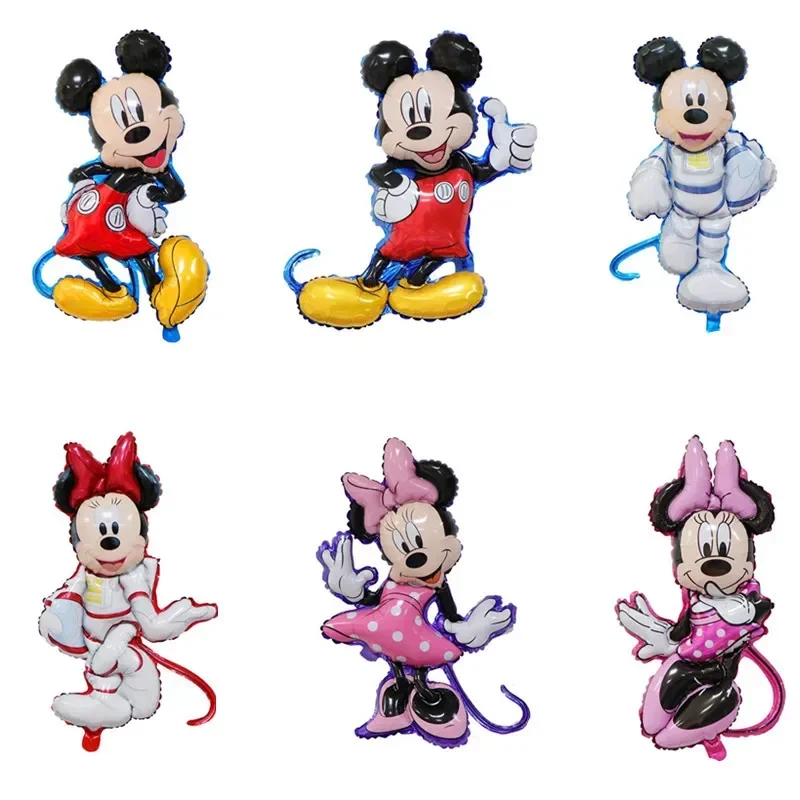 Mickey Minnie Mouse Luftballons Cartoon Folienballon Babyparty Geburtstag Party Dekorationen Kinder Klassisches Luftgeschenk Image