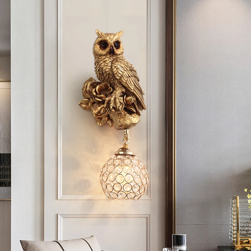 Nordic Kreative Harz Wand Lampen Eichhörnchen Eule Leuchten Nette Tier Persönlichkeit Junge Mädchen Kinderzimmer Studie Nacht Lampe