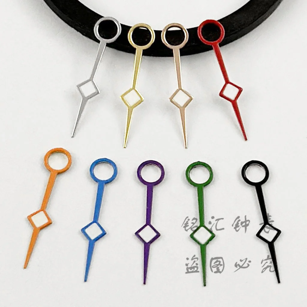 12,5 MM NH34 GMT Rot Blau Grün Lila Schwarz Silber Orange GMT Hände Grün Leuchtende Fit NH34A 4R34 Bewegung Ersatzteile Image