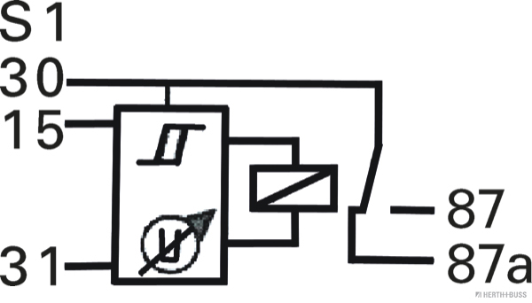 HERTH+BUSS ELPARTS Kontrollgerät, Batteriespannung 75614214 Image