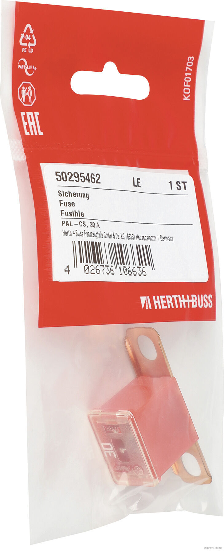 HERTH+BUSS ELPARTS Sicherung Rosa 50295462 Image