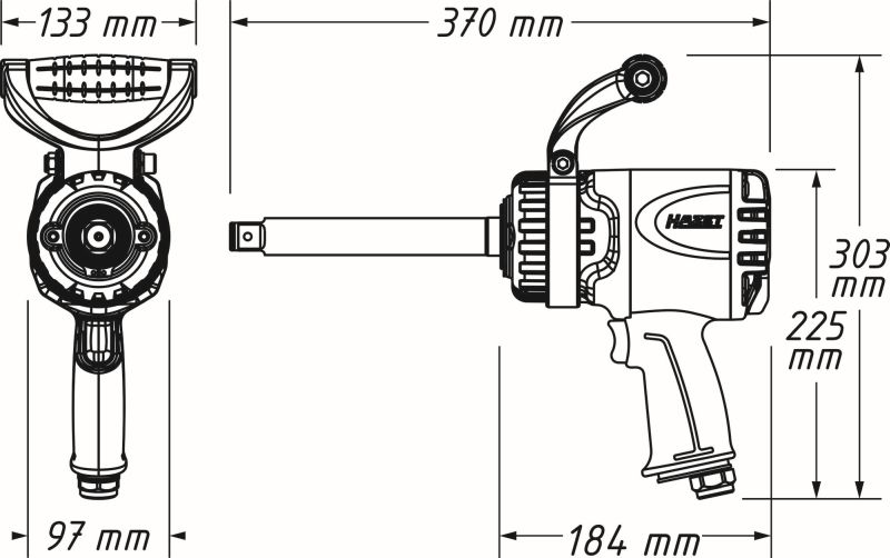 HAZET Schlagschrauber (Druckluft) 9013LGTT Image