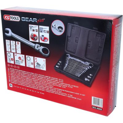 KS TOOLS Ratschen-Ringgabelschlüsselsatz 503.4868 Image