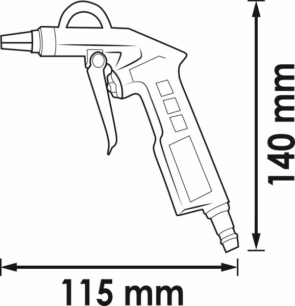 VIGOR Druckluftpistole Ausblas-Pistole V7135 Image