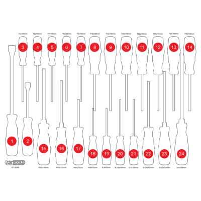 KS TOOLS Schaumstoffeinlage, Sortimentskasten 811.0024-97 Image