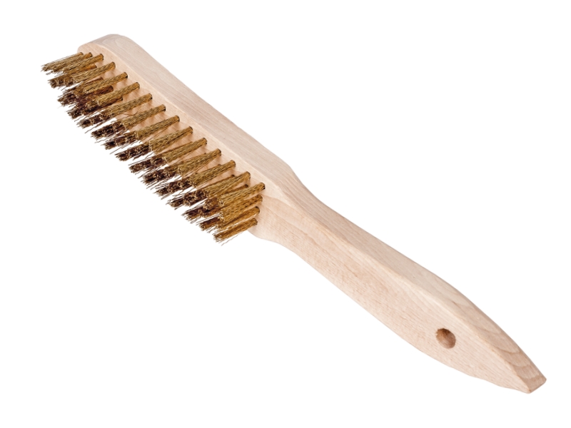 SWSTAHL Messing-Drahtbürste 4-reihig Drahtbürste 63213SB Image