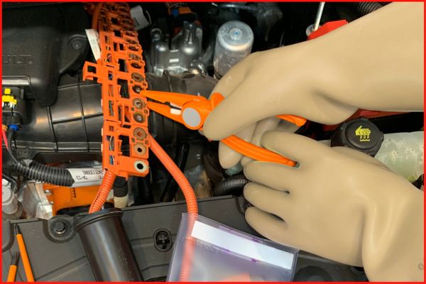 KS TOOLS Elektriker-Schutzhandschuhe weiß 117.0048 Image