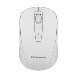 PHOENIX TECHNOLOGIES Phoenix M250 Wireless Mouse 2,4 Ghz Usb-Empfänger bis zu 1600 dpi kompatibel mit Pc Mac Laptop Weiße Farbe Image