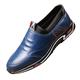 LOIJMK Men's Suit Shoes Leather Shoes Black White Business Shoes Lace-Up Shoes Classic Elegant Formal Wedding Shoes Casual Shoes Work Shoes, Z07 Blue, 7 UK