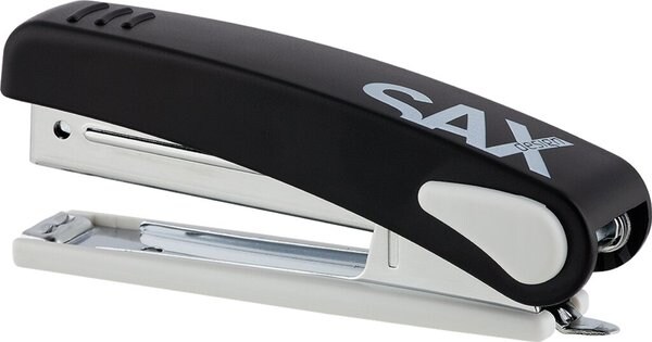 Sax Design Hefter, 10 Blatt (1,0 mm), schwarz, Hefttiefe: 56 mm Image