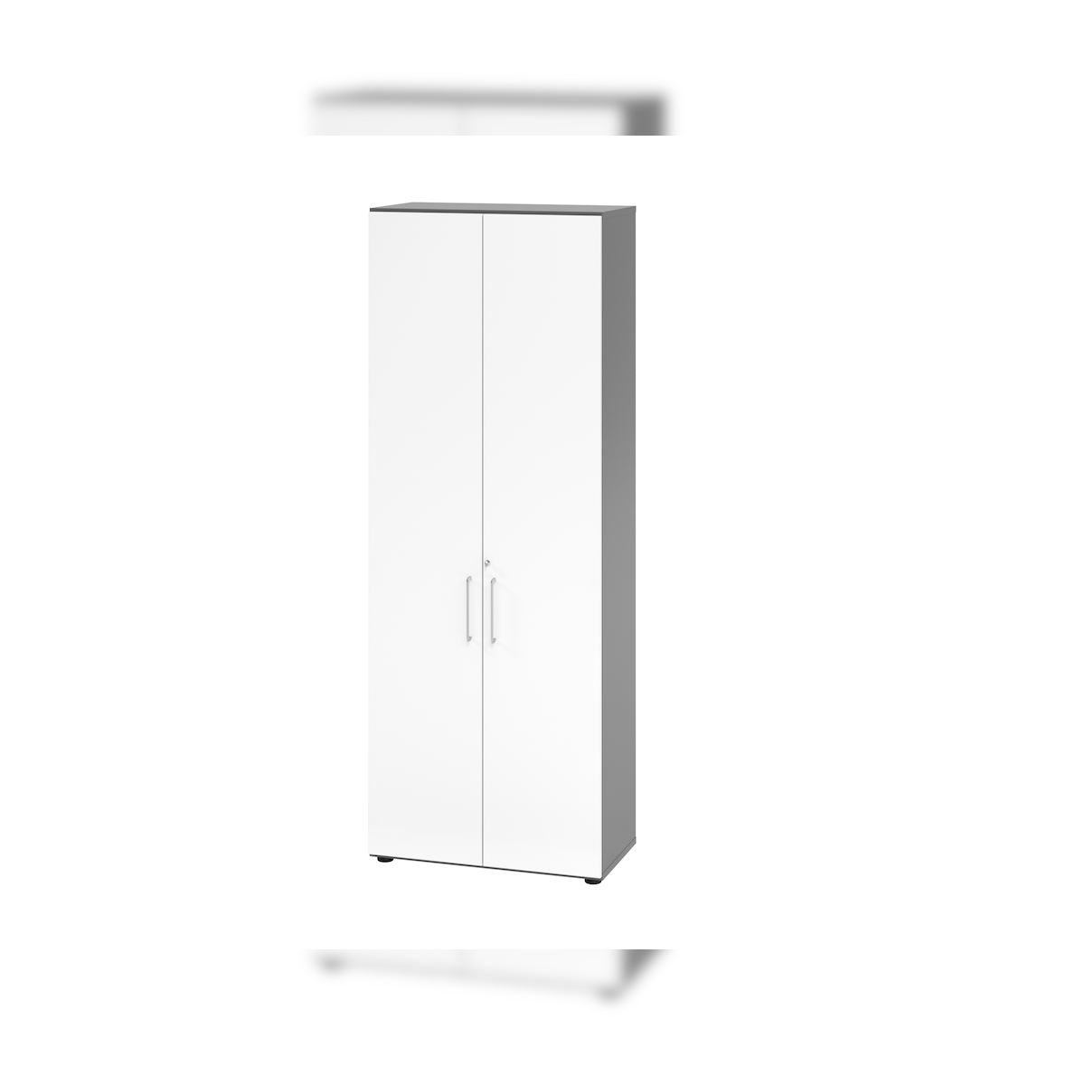 Hammerbacher-Regal/Türen 6OH 968T6 Graphit/Weiß-V968T6/G/W/BS Image