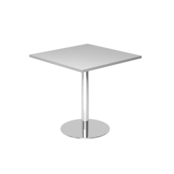Hammerbacher-Besprechungstisch 80x80cm Grau/Chrom-VSTF88/5/C Image