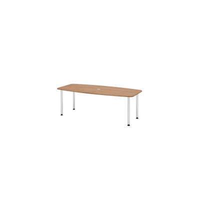 Hammerbacher-Konferenztisch 220cm/4 Chromfüße Nussbaum-VKT22C/N/C Image