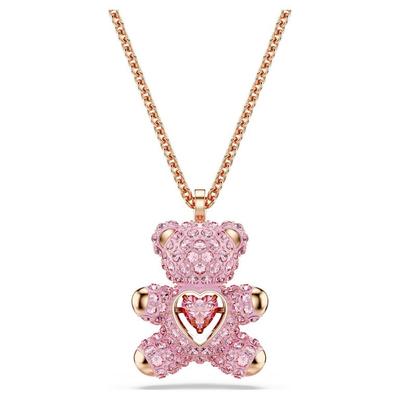 Teddy Pendant - Pink - Swarovski Necklaces