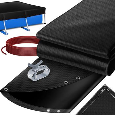 Kesser - Solar Poolabdeckung Pool Abdeckplane, Poolplane aus 200g/m² pe Material Inkl. Stahlseil + Image