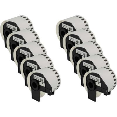 10x Rolle Etiketten Aufkleber premium 62mm kompatibel mit Brother P-Touch QL-650TD, QL-700, QL-710, Image