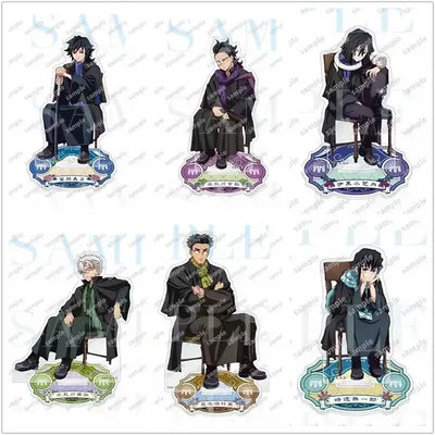 Game Tomioka Giyuu Tokitou Muichirou Himejima Gyoumei Iguro Obanai Acrylic Stand Doll Anime Figure