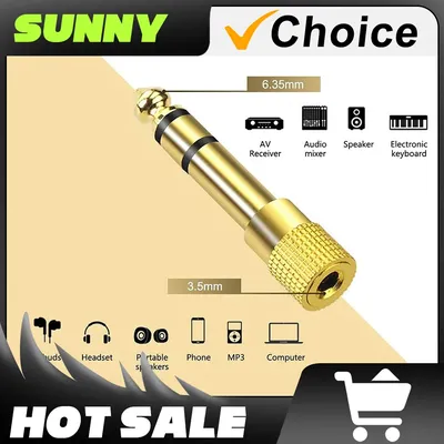 Audio adapter Connector Splitter 6.5MM Male Jack Stereo to 3.5MM, Type-C OTG USB ,fro audio Microphone Guitar Recording phone