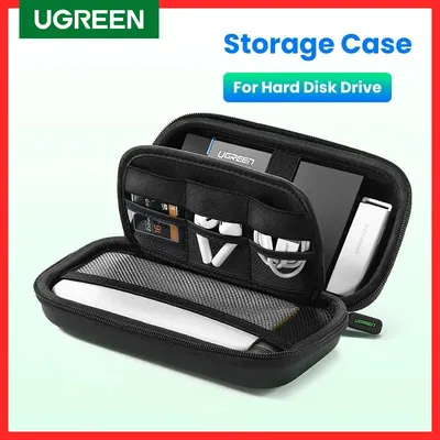 UGREEN Hard Disk Drive Case for 2.5 inch External Hard Drive Portable HDD SSD Box for Power Bank