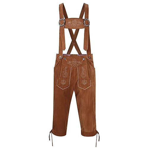 Oktoberfest Lederhosen Bayerisch Deutsch München Wiesn Herren Stoff im traditionellen Stil Shorts Image