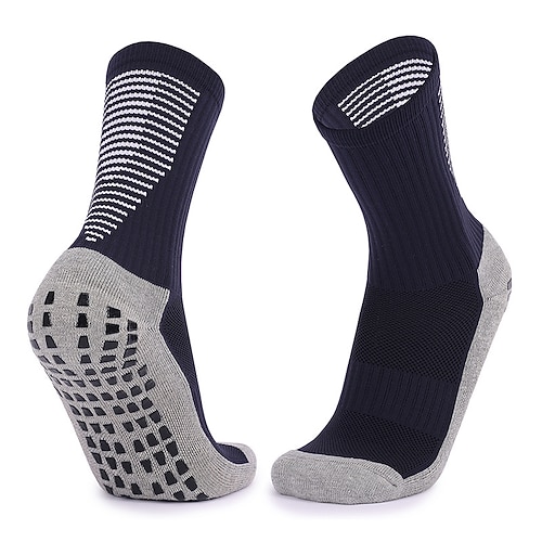 laufsocken 1 Paar Herren Damen Söckchen Rutschfest Atmungsaktiv Schnelltrocknend Feuchtigkeitsableitung Fitnesstraining Basketball Laufen Joggen Fußball Sport Baumwolle Kurzes Orange Kurz hellblau Image