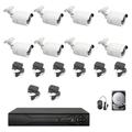 Kit videosorveglianza ahd 8 telecamere ahd infrarossi 5 mpx ip hd 2 tb