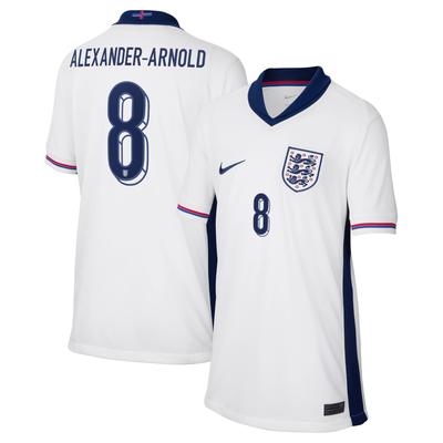 England Nike Stadion-Heimtrikot 2024 – Kinder mit Aufdruck Alexander-Arnold 8 Image