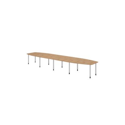 Hammerbacher-Konferenztisch 520cm/10 Rundrohrfüße Asteiche-VKT52C/R/S Image