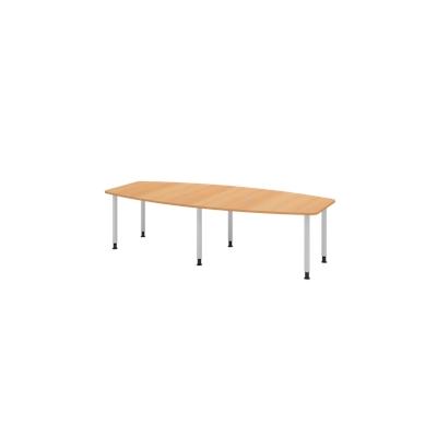 Hammerbacher-Konferenztisch 280cm/6 Rundrohrfüße Buche-VKT28C/6/S Image