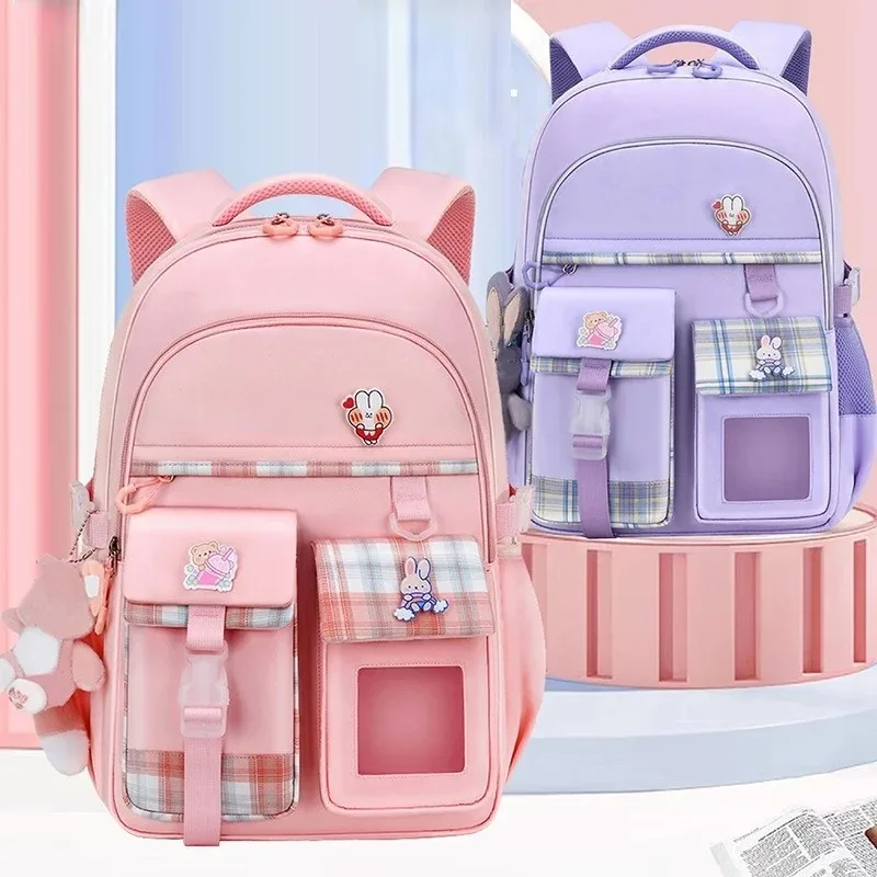 Nouveau sac à dos léger et étanche pour filles et enfants de l'école primaire, sac à dos de Protection de la colonne vertébrale de grande capacité pour filles