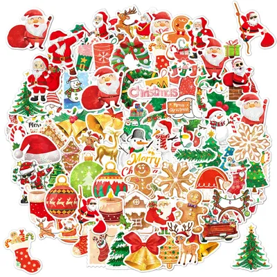 100Pcs Make Your Own Christmas Stickers for Kids Christmas Sticker Crafts for Kids Christmas