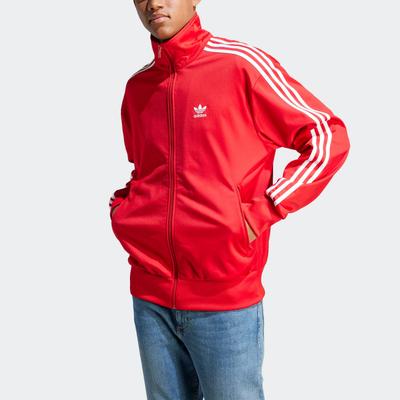 Trainingsjacke ADIDAS ORIGINALS "FIREBIRD TT", Herren, Gr. XXL, rot (better scarlet, weiß), Obermaterial: 100% Polyester, gestreift, sportlich, Jacken Image