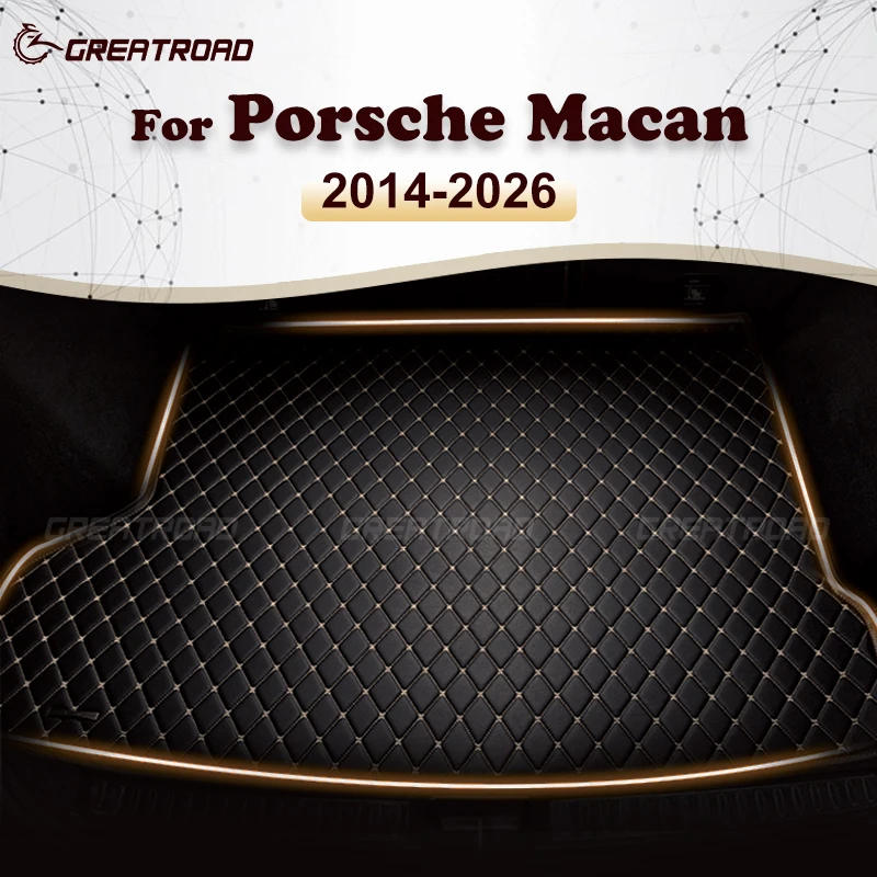 Kofferraummatte für Porsche Macan 2014–2026, individuelle Auto-Fußmatten, Auto-Teppichbezug, Innendetails, Zubehör, schützend Image