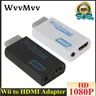 Full HD 1080p Wii zu HDMI-kompatibler Konverter adapter 3 5mm Audio Wii2 zu HDMI-kompatibler