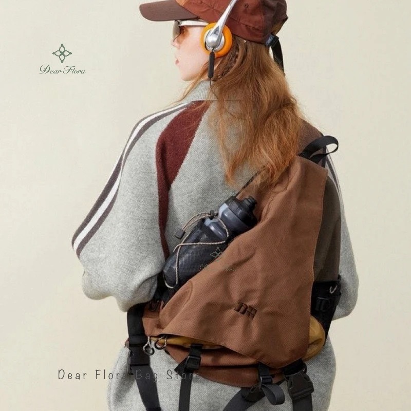 Neue Y2k tragbare leichte Nylon Umhängetasche trendige Rucksack Reise Umhängetasche lässig Rucksack Outdoor Sport Unisex Brust Packs Image