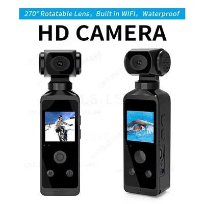 Neue 4k 1080p Pocket Camcorder HD Cam 1.3 "LCD-Bildschirm 270 ° drehbare Wifi Mini-Sport kamera mit wasserdichten Case Motion Kameras