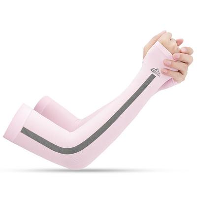 UV Sun Protection Cooling Arm Sleeves Compression Arm Cover Shield Sleeves Sun Sleeves Anti-Slip UPF50 Ultraviolet Resistant Chinlon Elastane Ice Silk Thumbhole for Fishing Hiking Outdoor Exercise 1