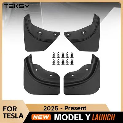 For Tesla New Model Y Launch Juniper 2025 2022 2023 2024 Car Wheel Mud Flaps Guards MudFlaps Front