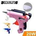 DIZAINLIFE 20W EU pistolet à colle thermofusible 7mm bâtons de colle bricolage Mini outil de réparation de température de chaleur électrique Thermo industriel