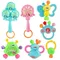 7 teile/los Infant Baby Spielzeug Rasseln Neugeborenen Baby Hand Glocke Entwicklungs ABS Baby Spielzeug 0-12 Monate (zufällige farbe)