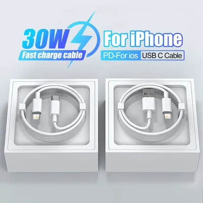 Pd 30w usb c kabel für For iphone 15 14 13 12 11 pro max schnell ladekabel 8 7 6 plus xs x xr se2020 ladekabel telefon zubehör