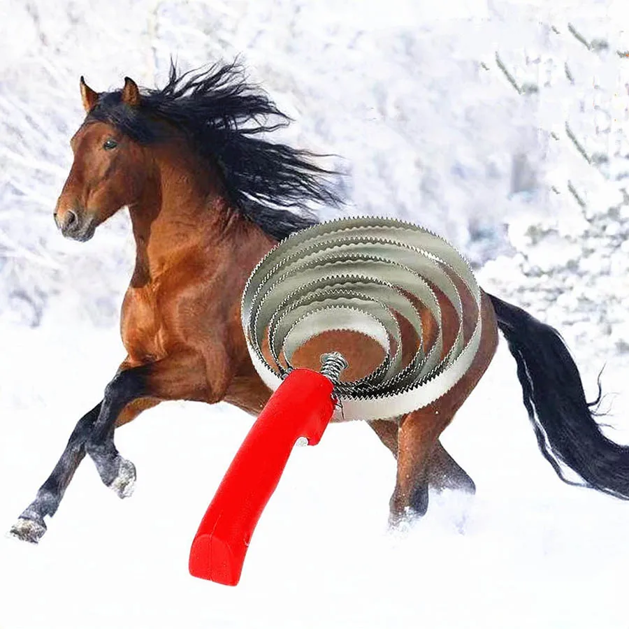 Rinder Schaf Pferde jucken entlasten Kamm Sägezahn Kamm Schweiß schaber reiben Juckreiz Bürste Tier Kamm Katze und Hund Reinigungs bürste Image