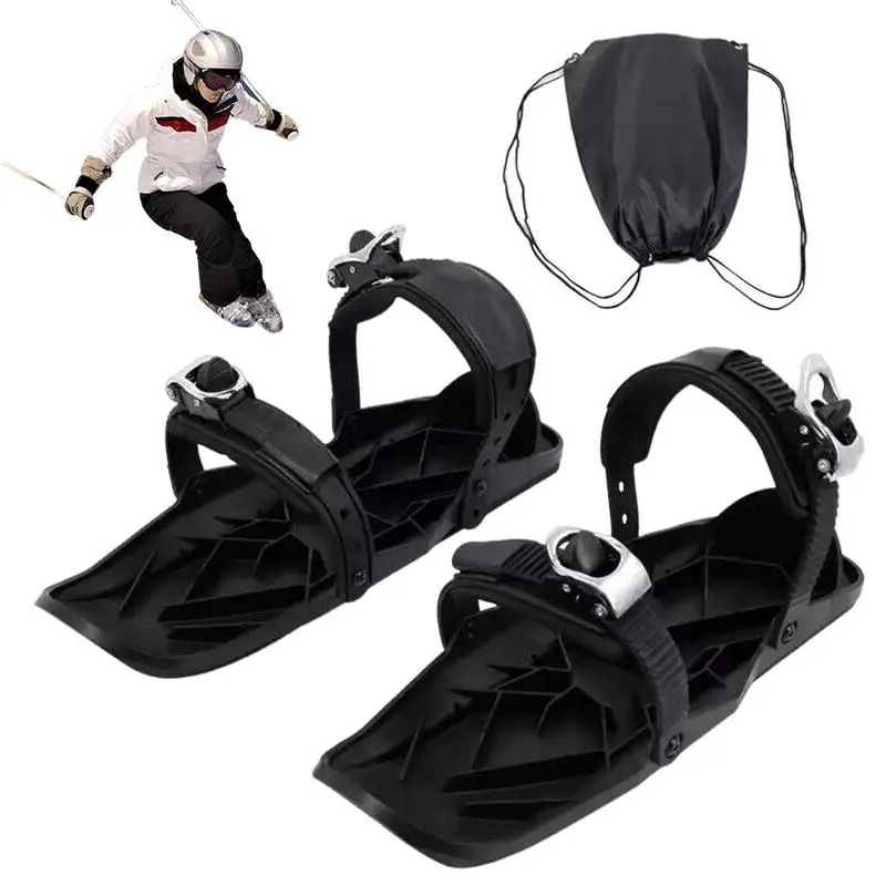 Mini Ski Skates Schneeschuhe Ski Snowboards Schnee kurze Ski board Snowboards chuhe verstellbare Bindungen Ski schuhe Snowboard