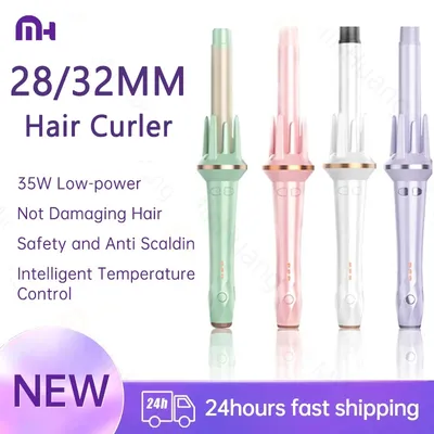 Hair Curler 28/32mm Automatic Large Wave Styling Appliances Electric Curling Iron Adjustable