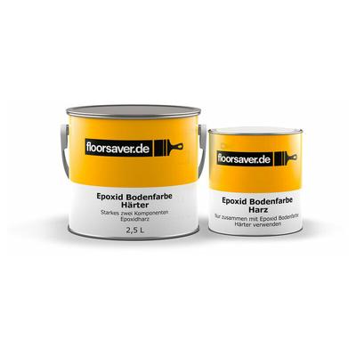 Floorsaver Epoxid Bodenfarbe, Zweikomponentige Betonfarbe, Hellgrau 2,5L - Hellgrau Image